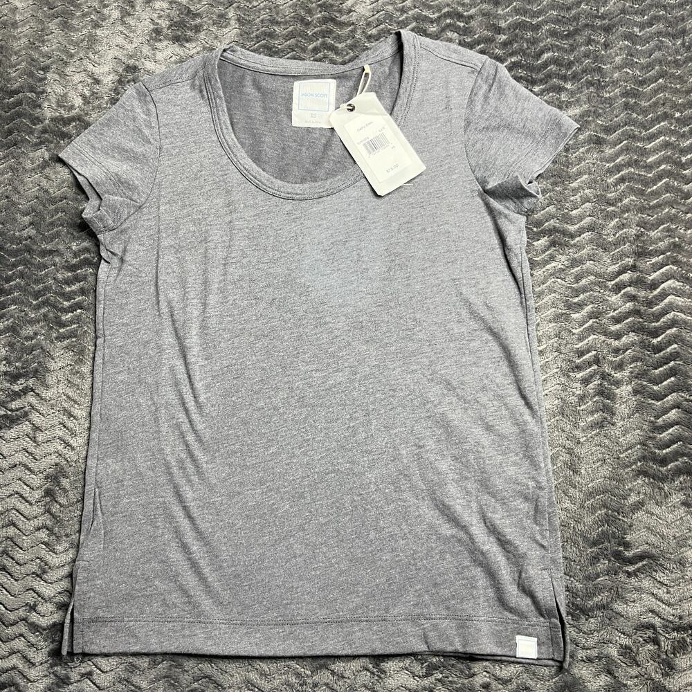 Jason Scott women Cathy Crew Tee gray Size XS NWT